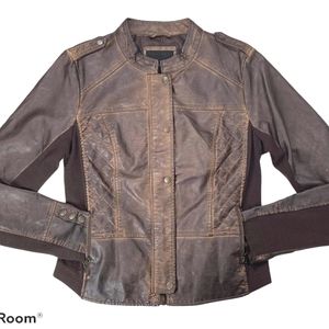 Maurices brown faux leather jacket